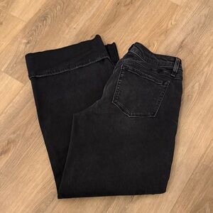 Vervet Kris low rise wide leg cuffed jean